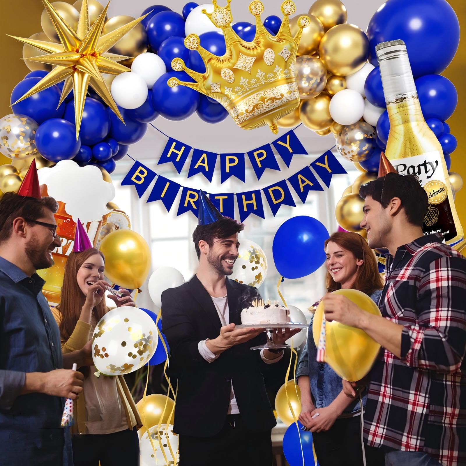 24inch gold headwear balloon included