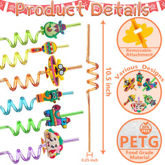 Drinking straw design 1 for fiesta decorations