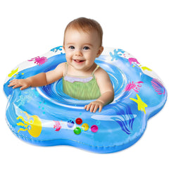 25.6 inch inflatable baby pool float with safe seat for 6-36 months