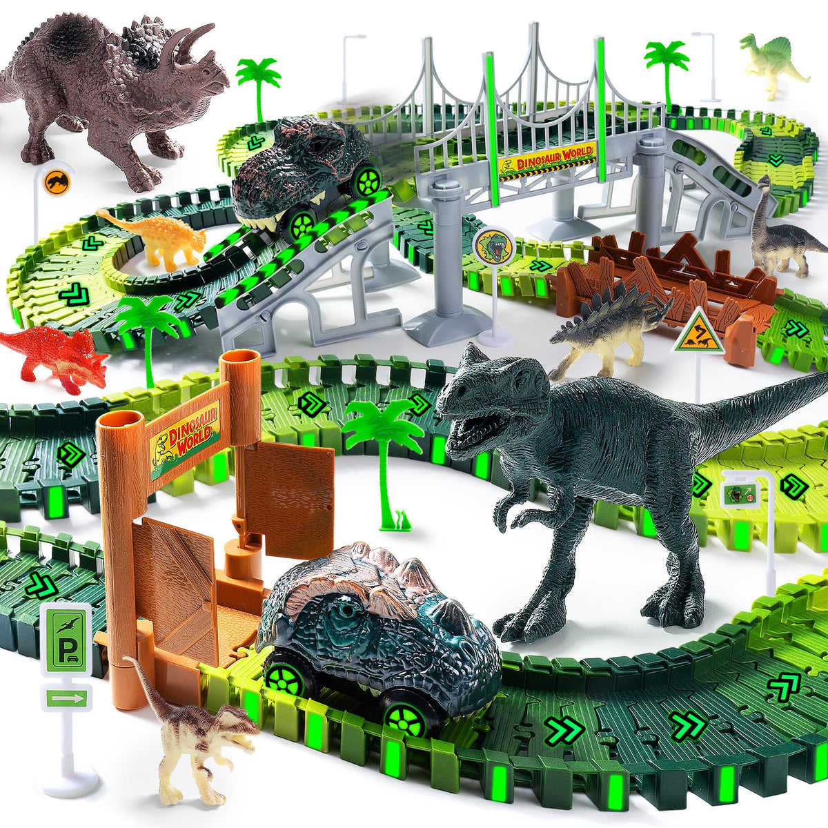 268 PCS Race Tracks Dinosaur Toys product image