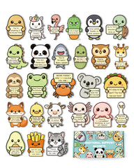 26pcs emotional support animal magnets for fridge with uplifting messages
