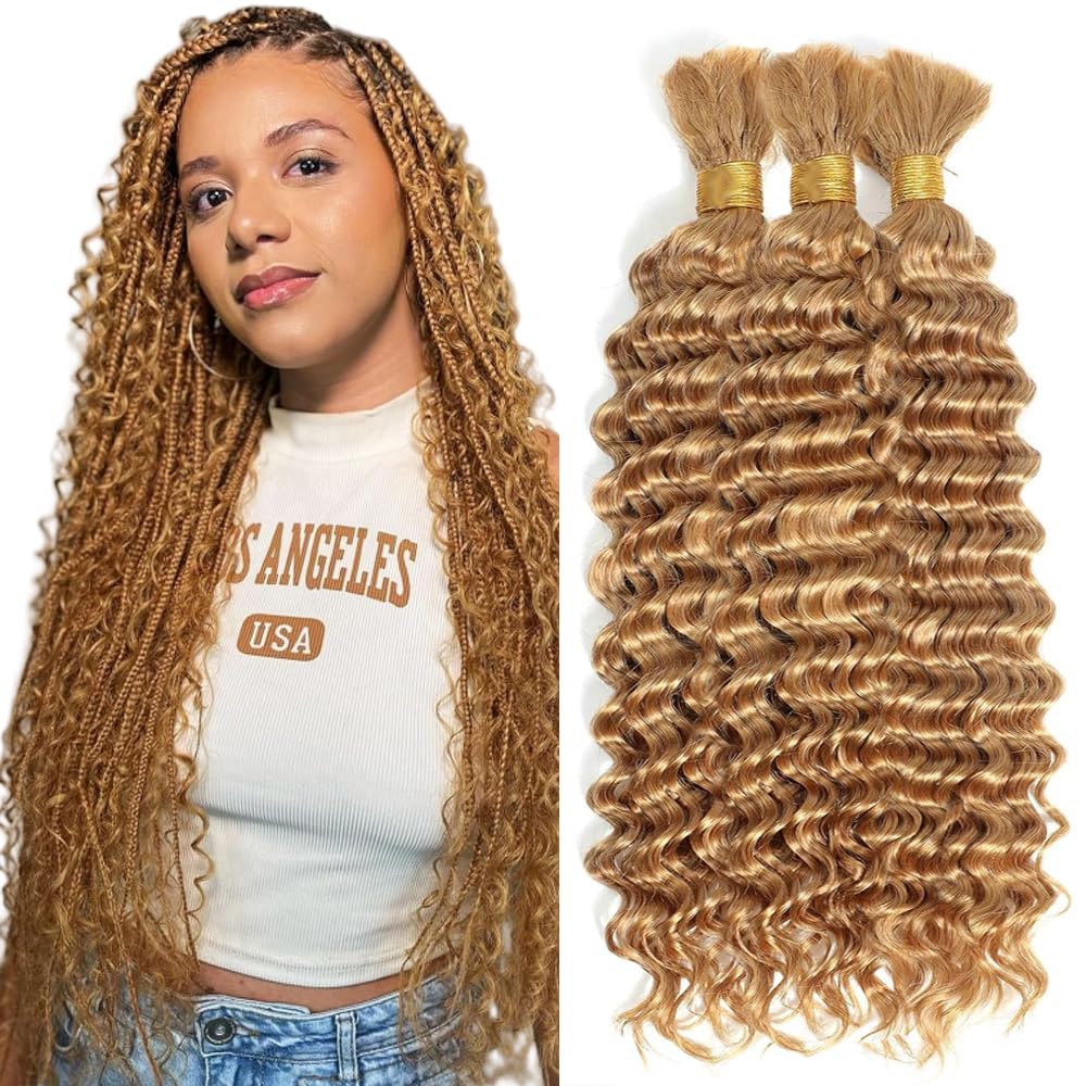 27 honey blonde braiding hair bundle