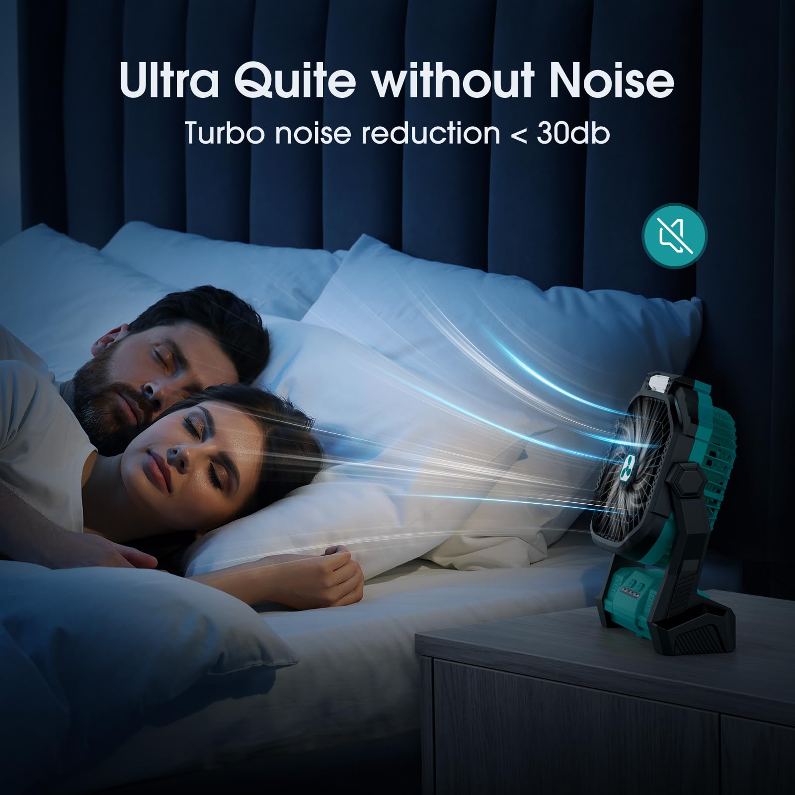 270 degree adjustable air outlet on portable fan
