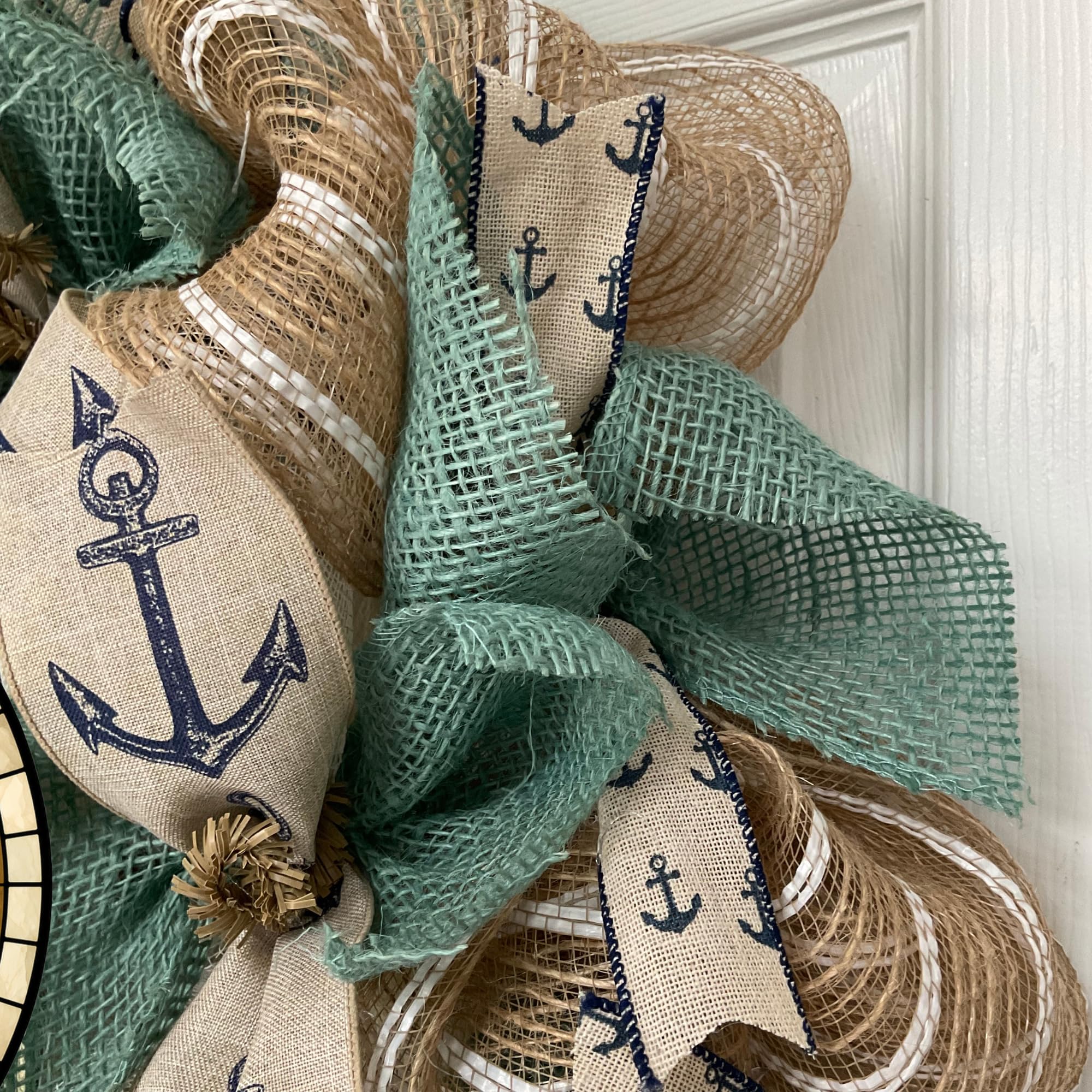 28 inch diameter coastal wreath for entryway