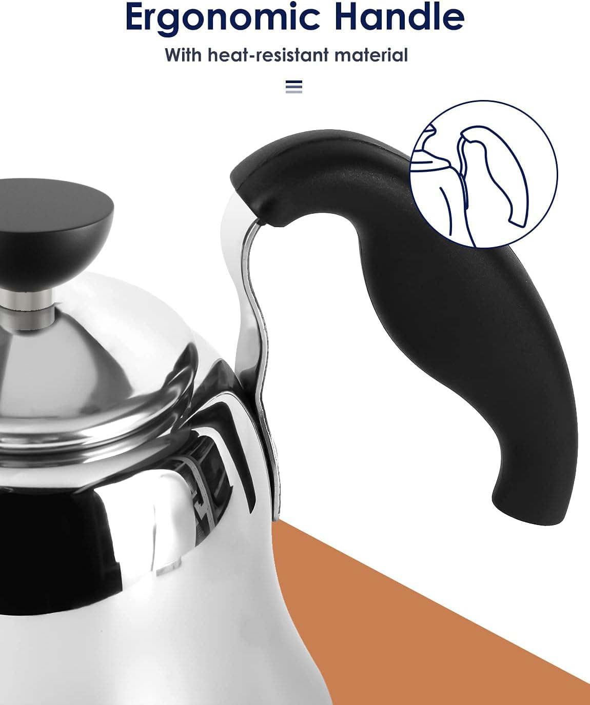 Stovetop kettle compatible with induction electric gas Chefbar
