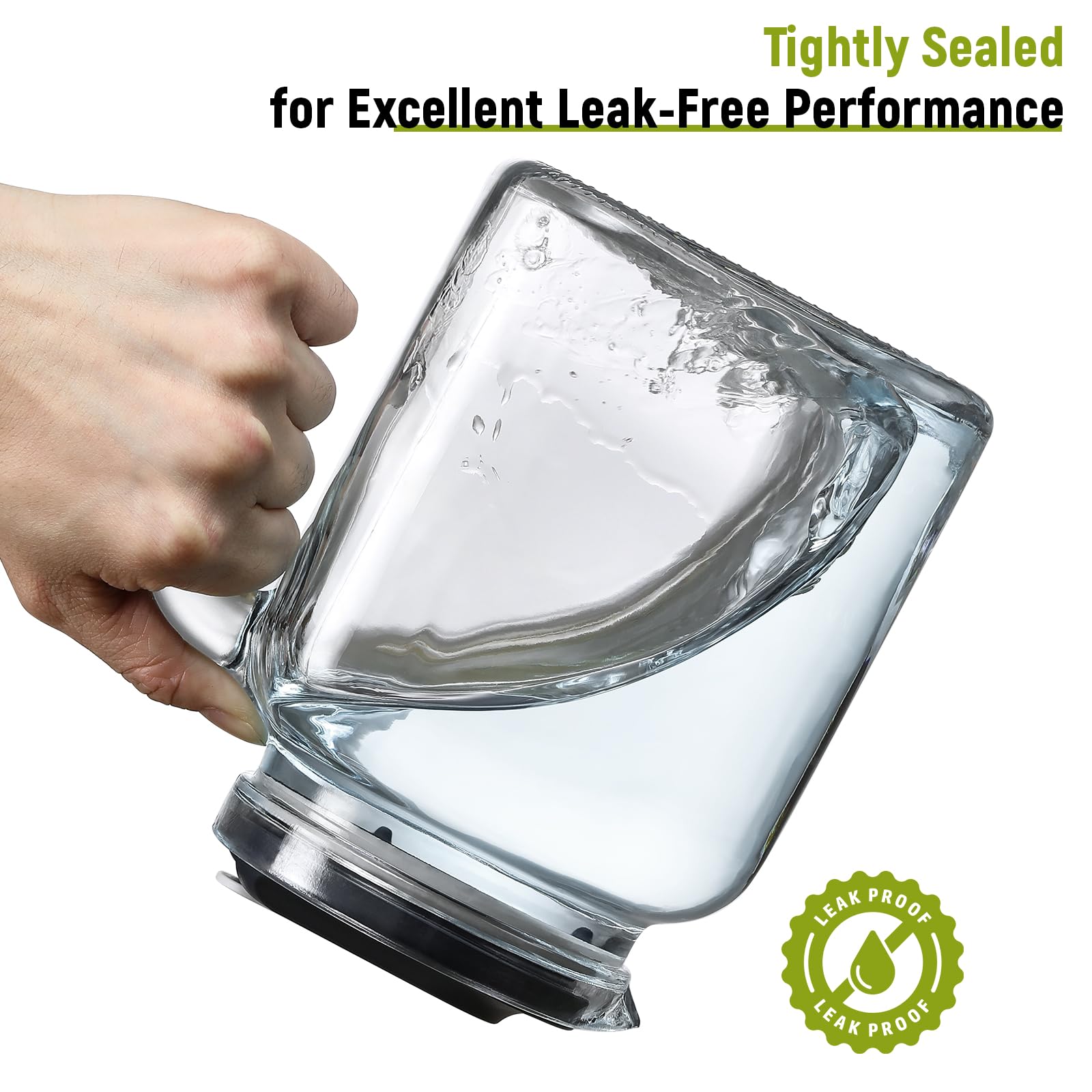 Ergonomic easy-grip handle and drip-free spout