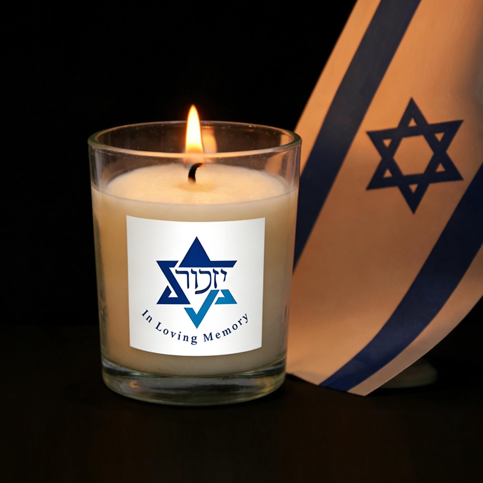 2oz memorial candle for Jewish remembrance