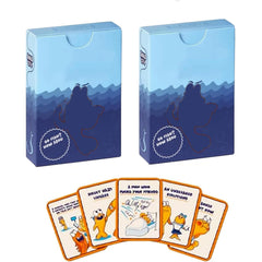 2pack Fish Card Game for Adult deck for 2+ players