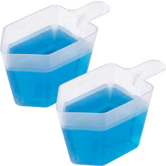 two-piece 4oz clear plastic measuring cups set