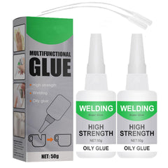2Pcs Welding High-Strength Oily Glue package with nozzle