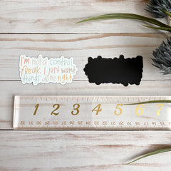 Individually die-cut magnet designed in the United States