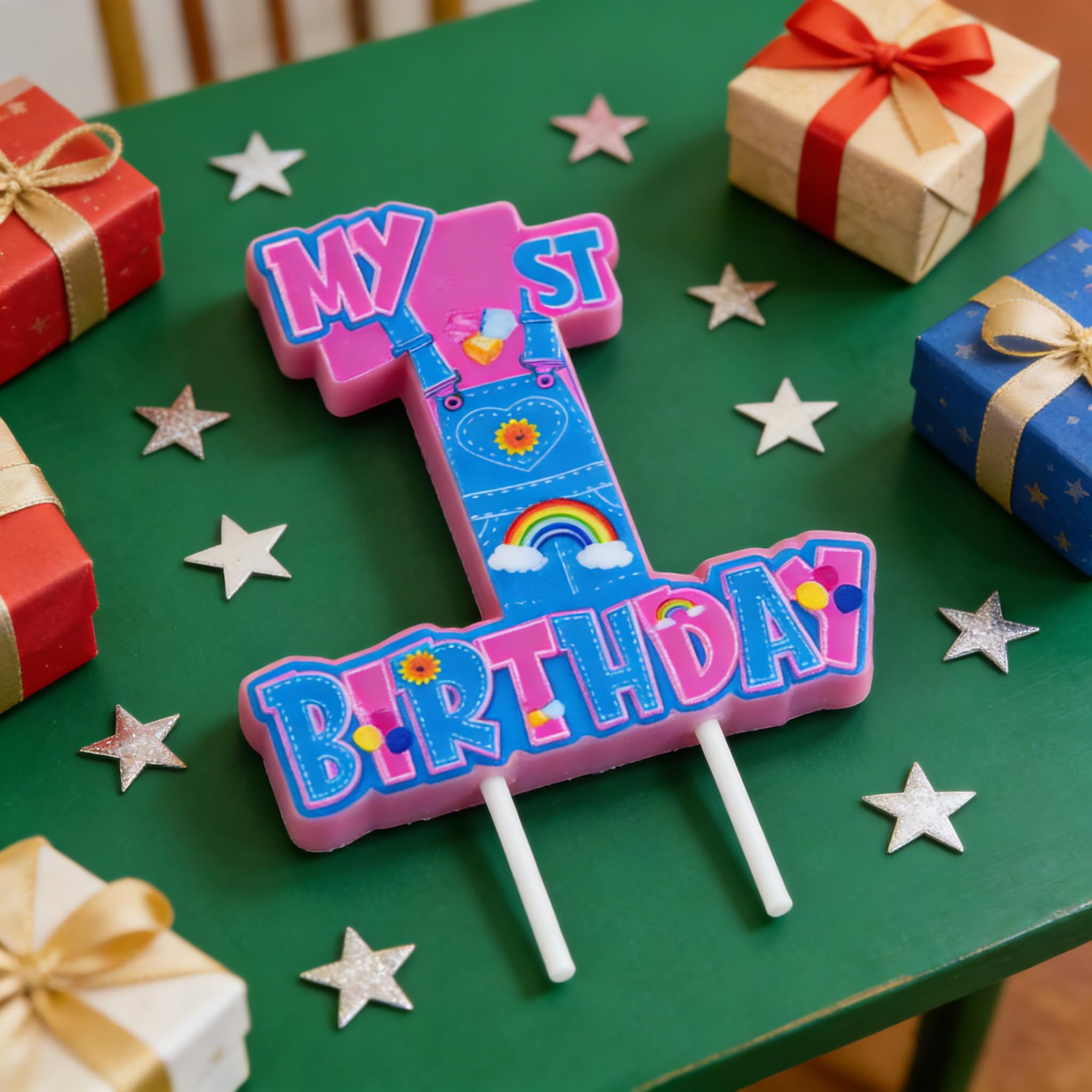 First birthday gift decoration candle for baby milestones