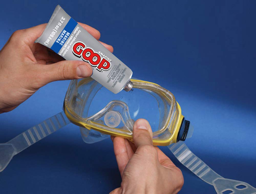 3.7 oz bottle of Amazing Goop Marine Adhesive for marine use