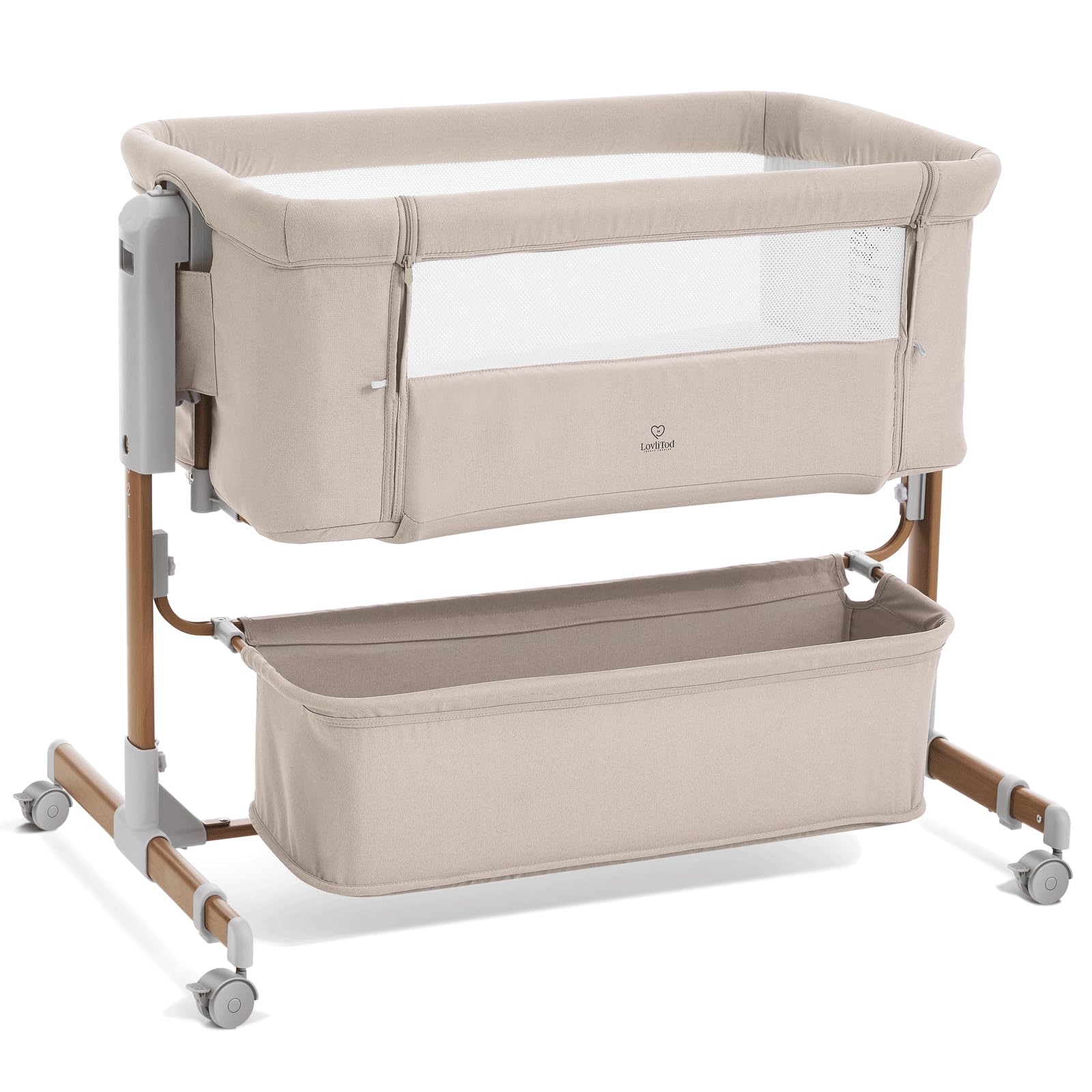 3-in-1 baby bassinet bedside sleeper rocking