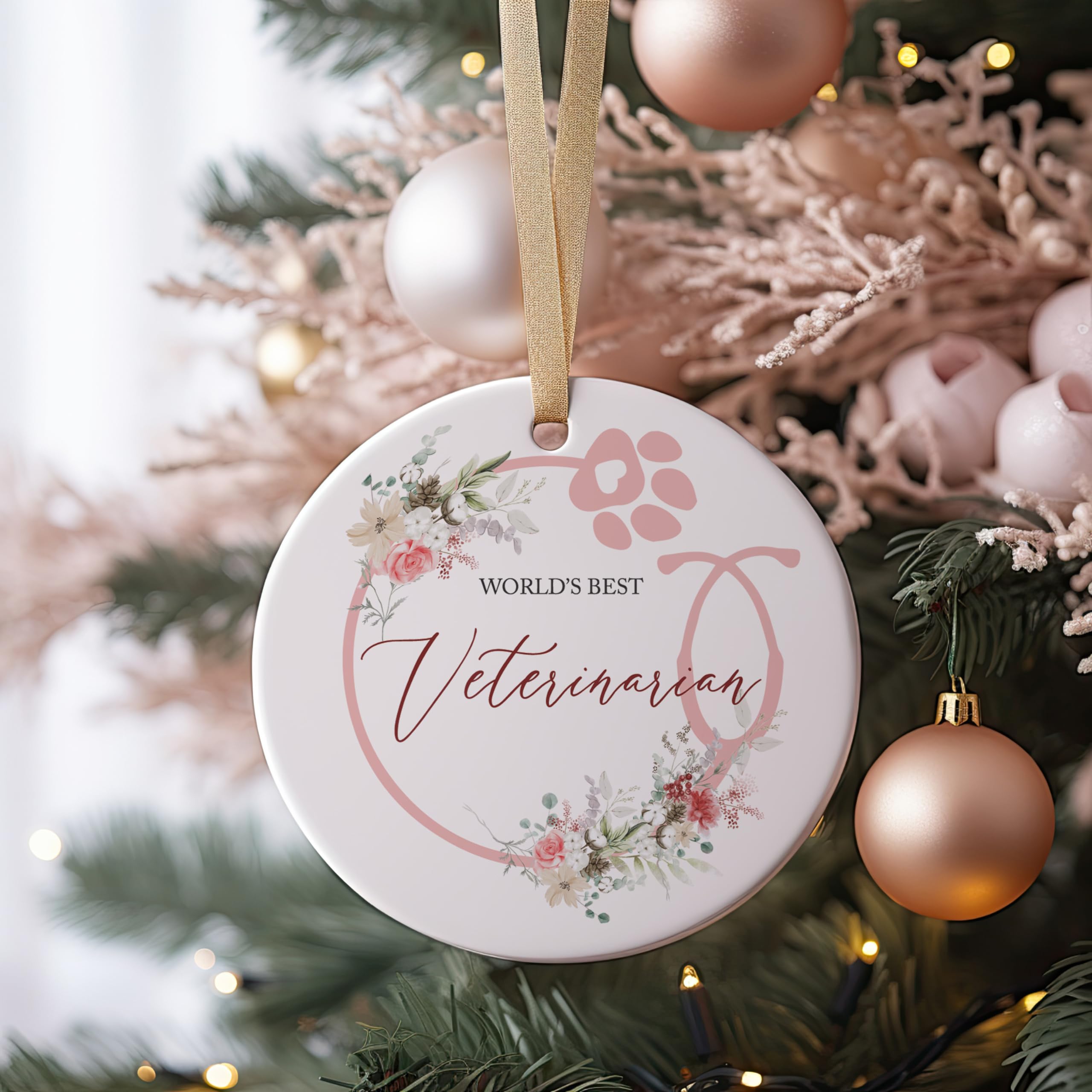 3-inch ceramic ornament UV printing detail