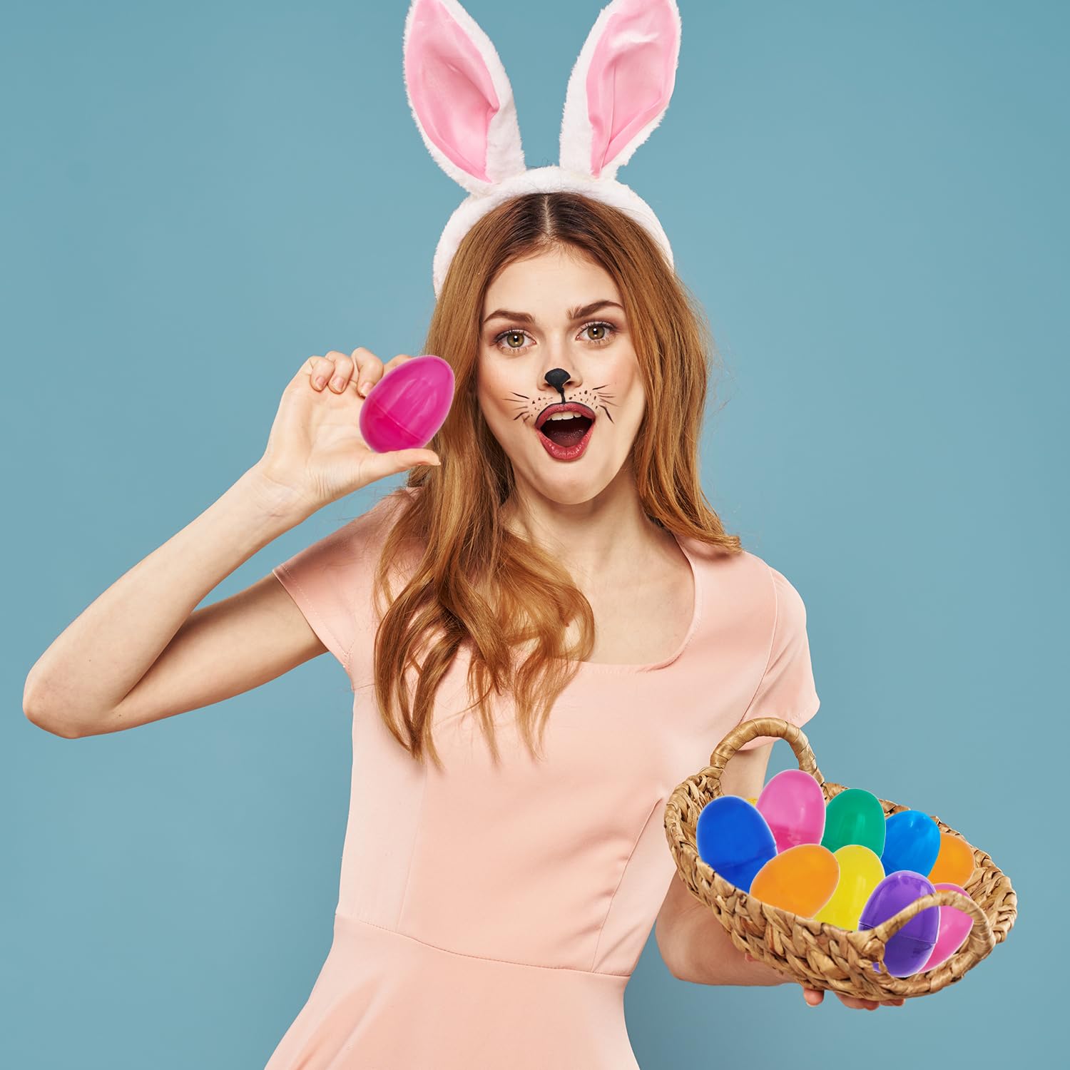 3 inch plastic Easter eggs with hinge