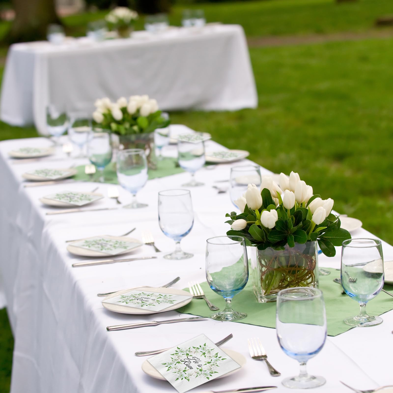 Easter party table decor napkins suitable for meals