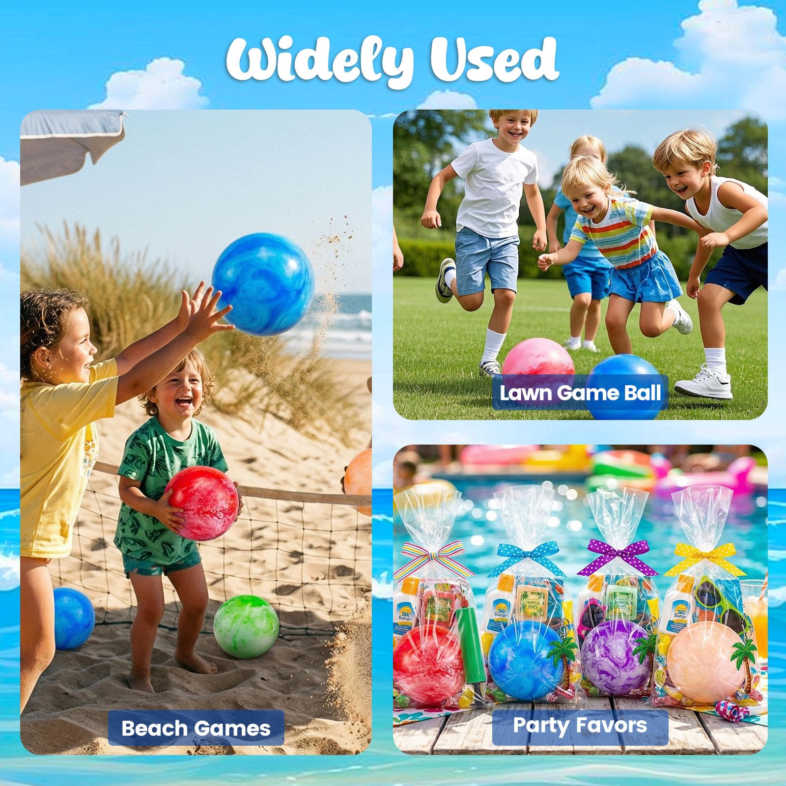 3 otters playground balls for indoor and outdoor play