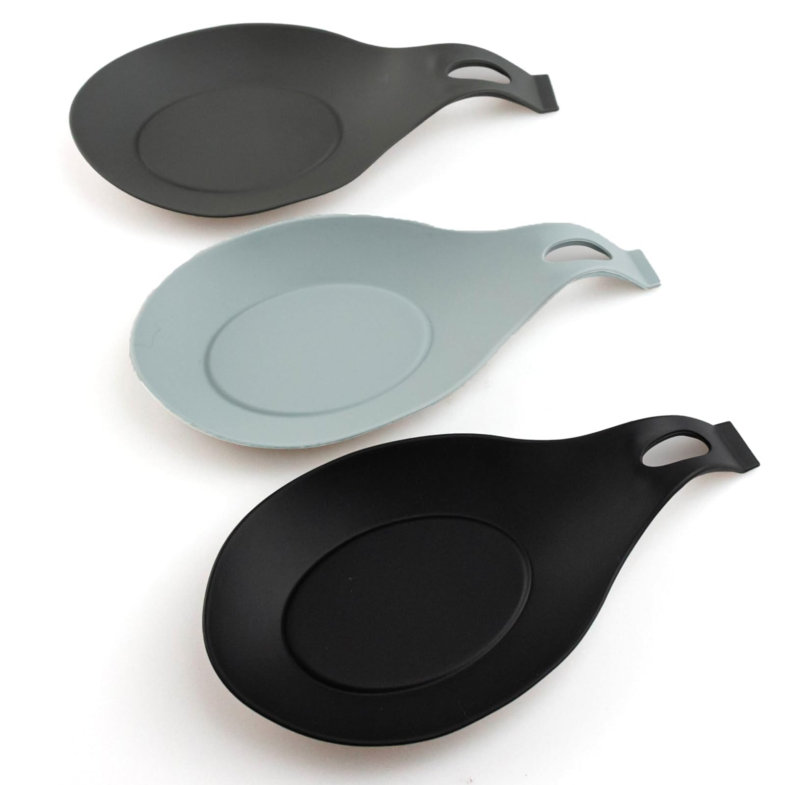 3 pack small silicone spoon holder product image