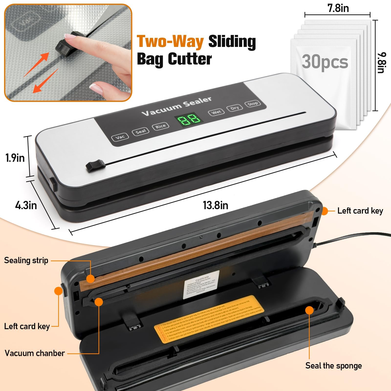30 bags starter kit for Myplinar vacuum sealer