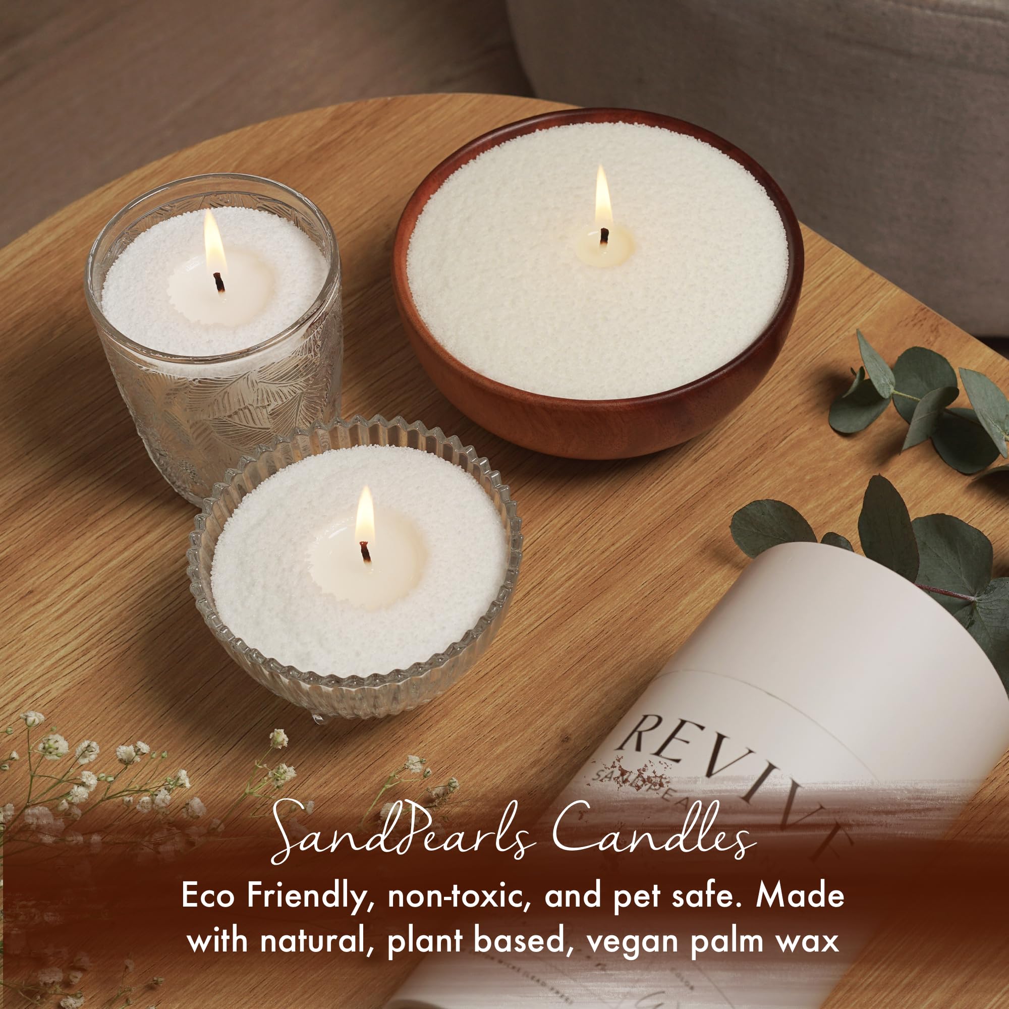 Eco friendly non toxic candle materials packaging