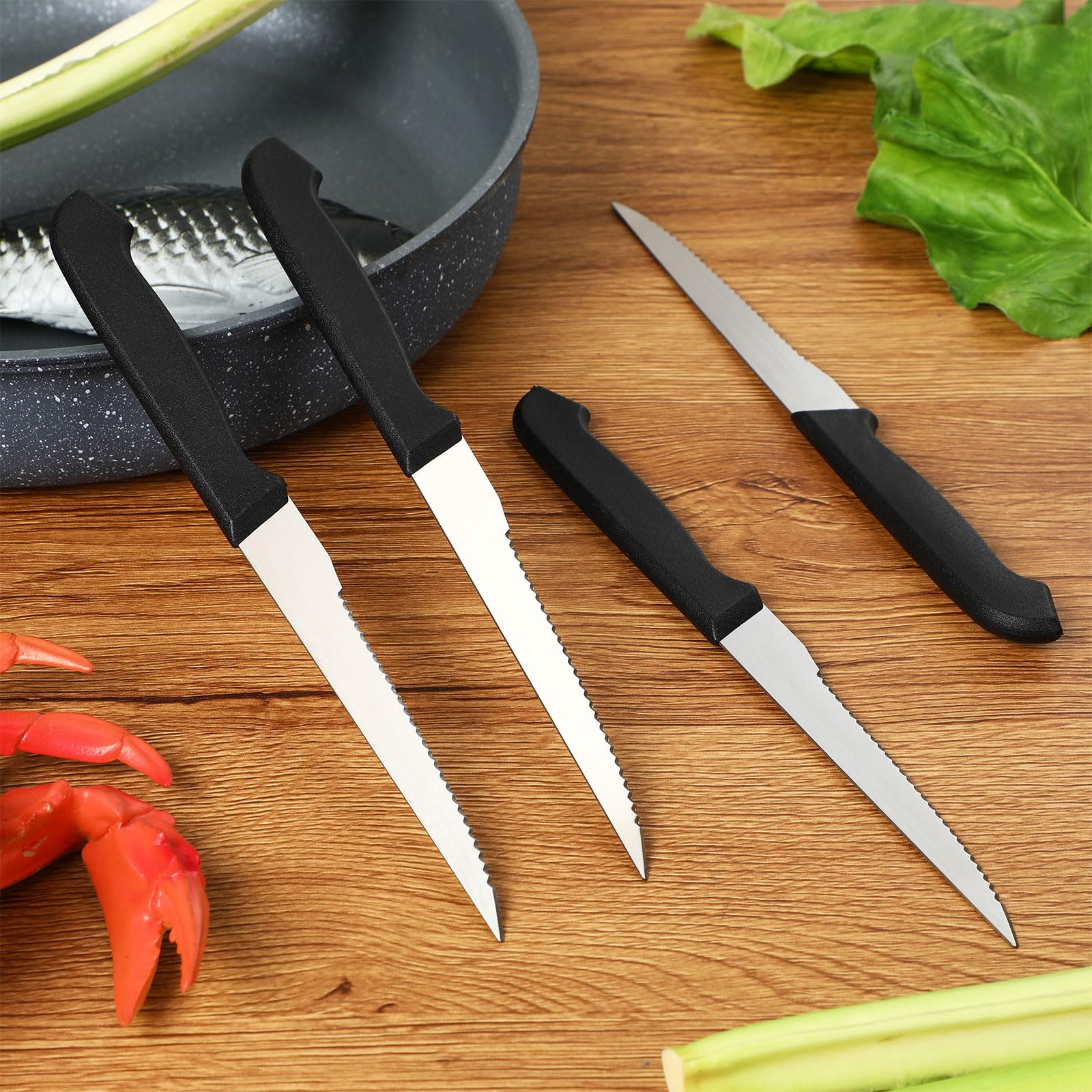 30 piece Therwen steak knife set for kitchen and dining