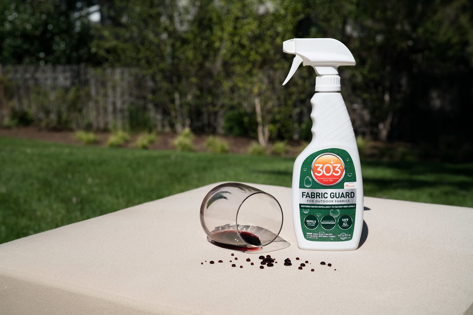 Repels moisture and stains 303 Fabric Guard Water Repellent 16 oz