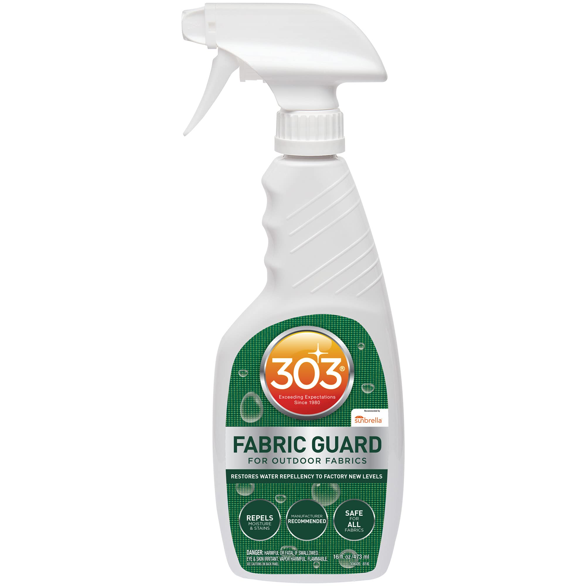303 Fabric Guard Water Repellent outdoor fabrics 16 oz packaging