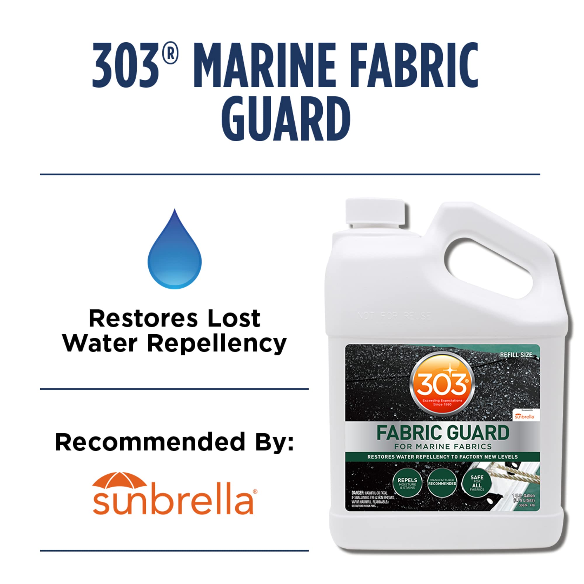 Sunbrella recommended fabric guard 1 gallon bottle