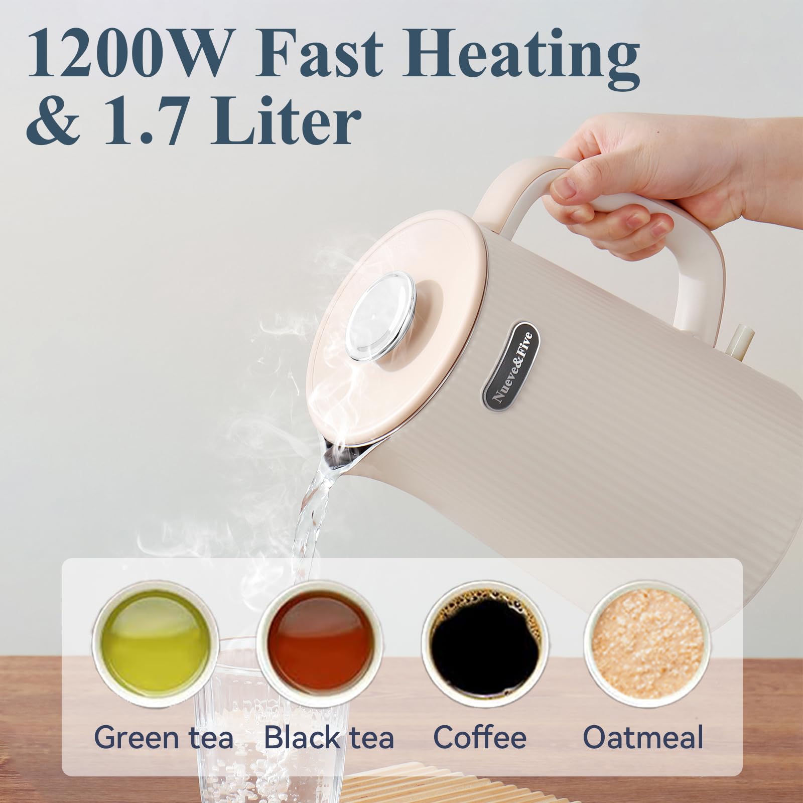 304 stainless steel interior kettle for pure flavor