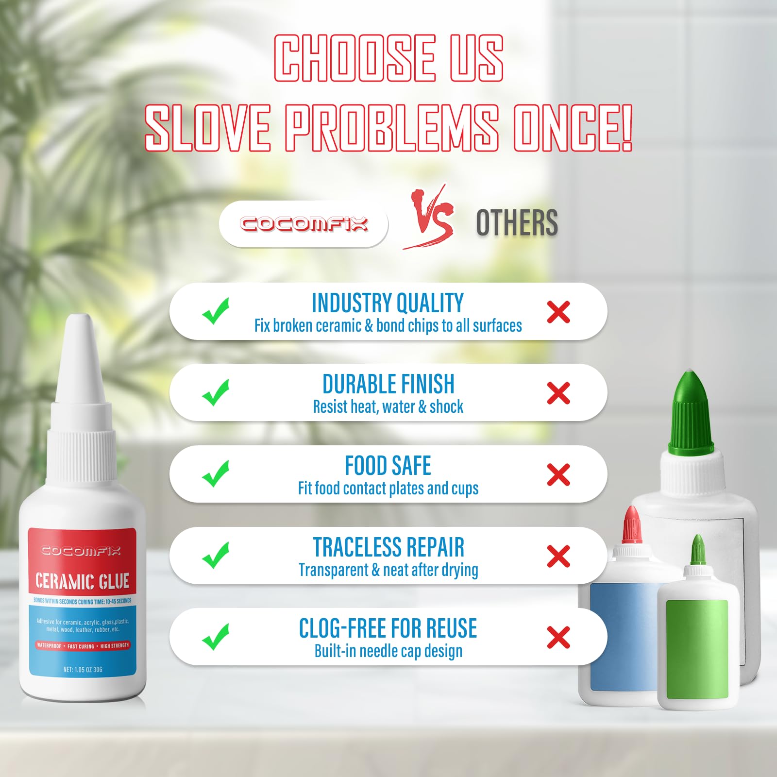 30g ceramic glue packaging ready for use