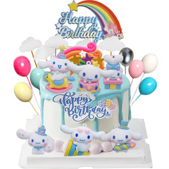 30pcs cake topper set with 6 figures and banner