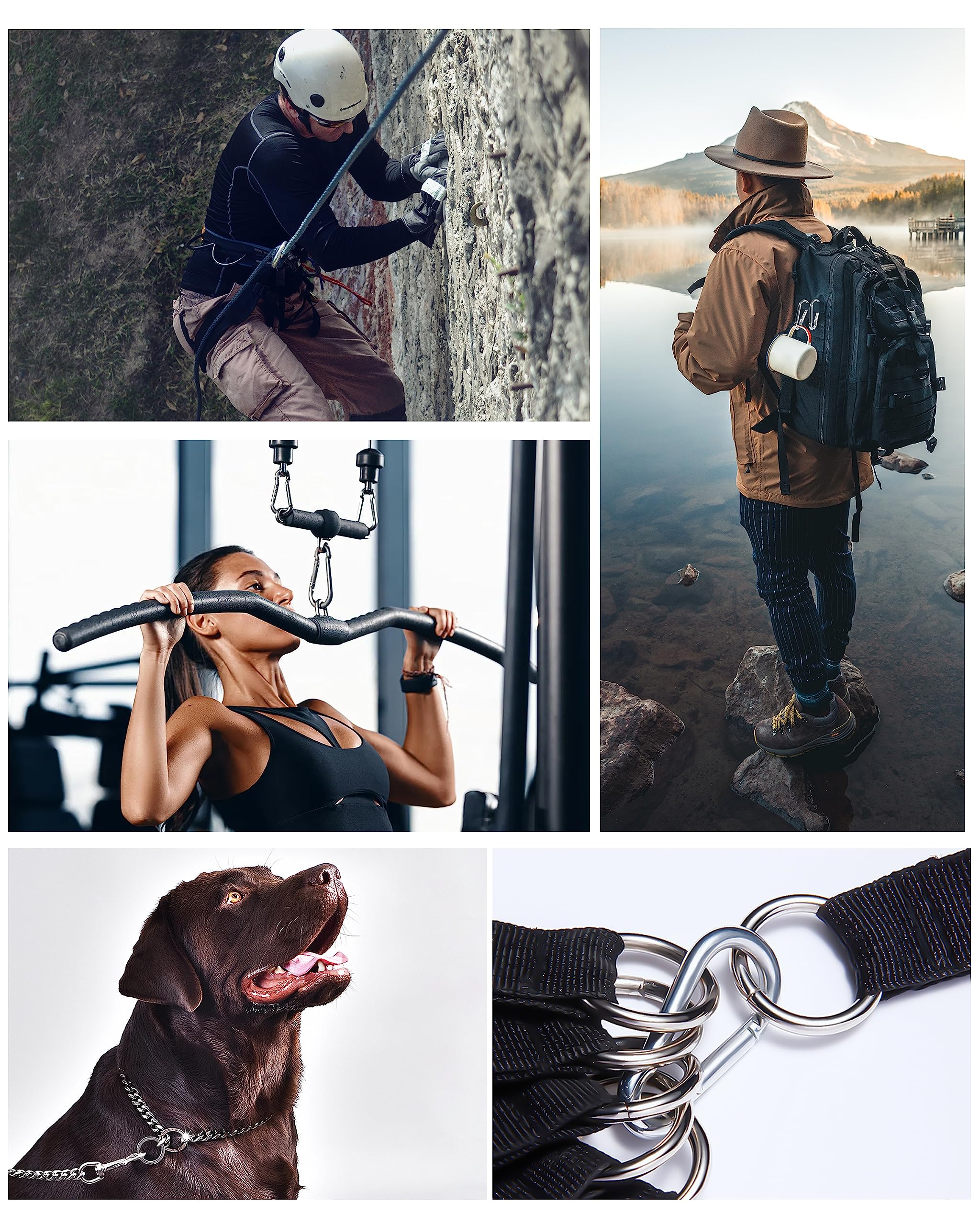 Rust-proof wear-resistant stainless steel carabiner