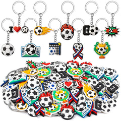 bulk 30 soccer keychains in 10 styles