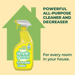 Three 32 oz bottles of Simple Green cleaner