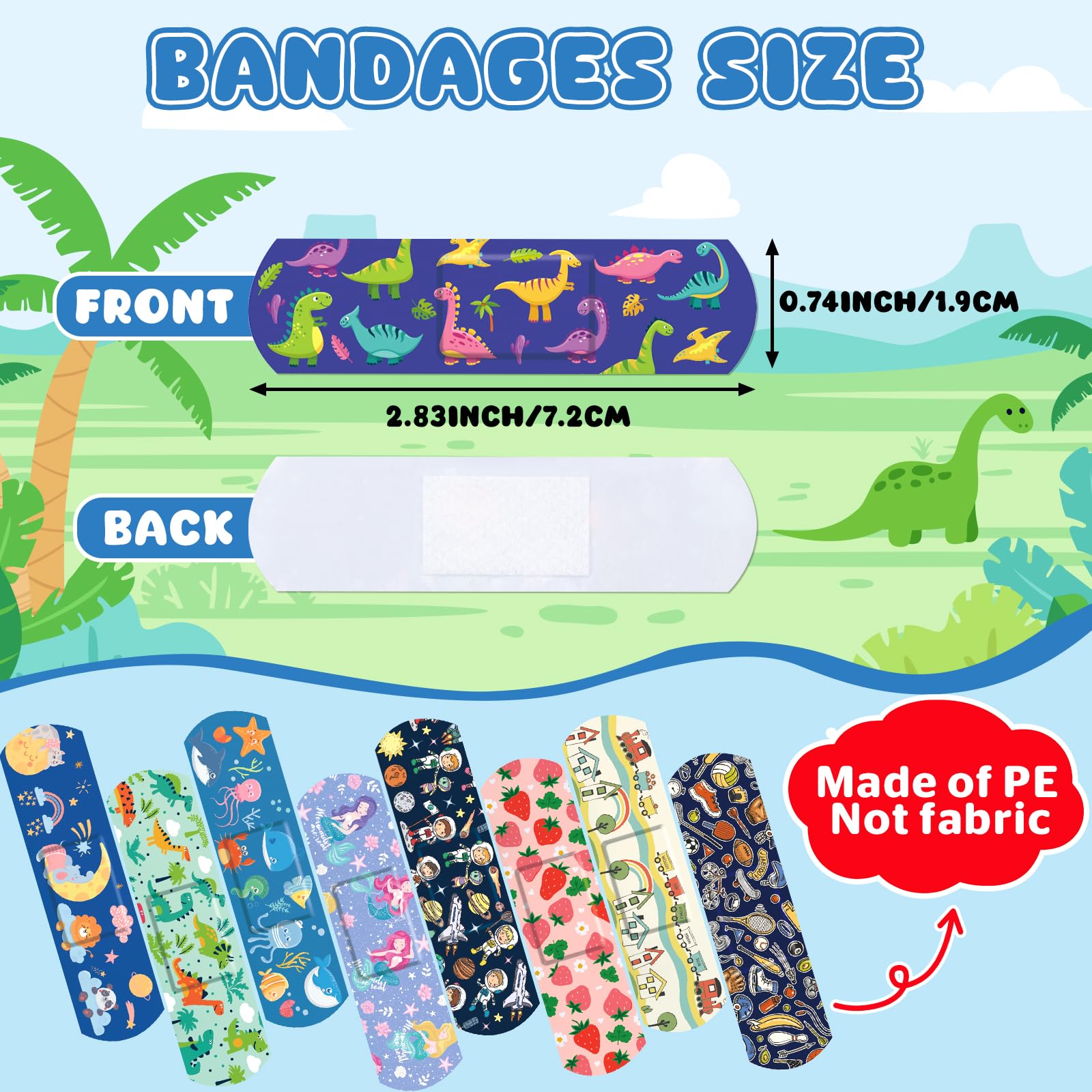 individually wrapped bandages for kids hygiene