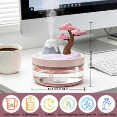 Compact humidifier for small bedroom and nursery
