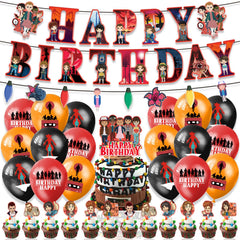 33-pcs tv-series-theme birthday decorations kit