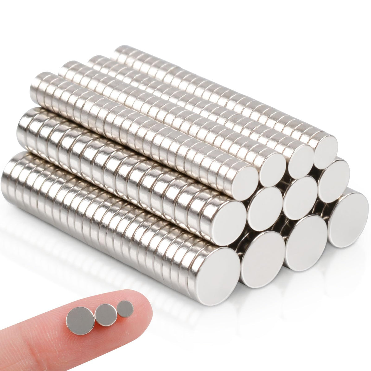 330 Pcs Neodymium Disc Magnets three sizes for crafts and office use