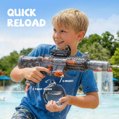 350cc capacity water gun ready for 450+ shots
