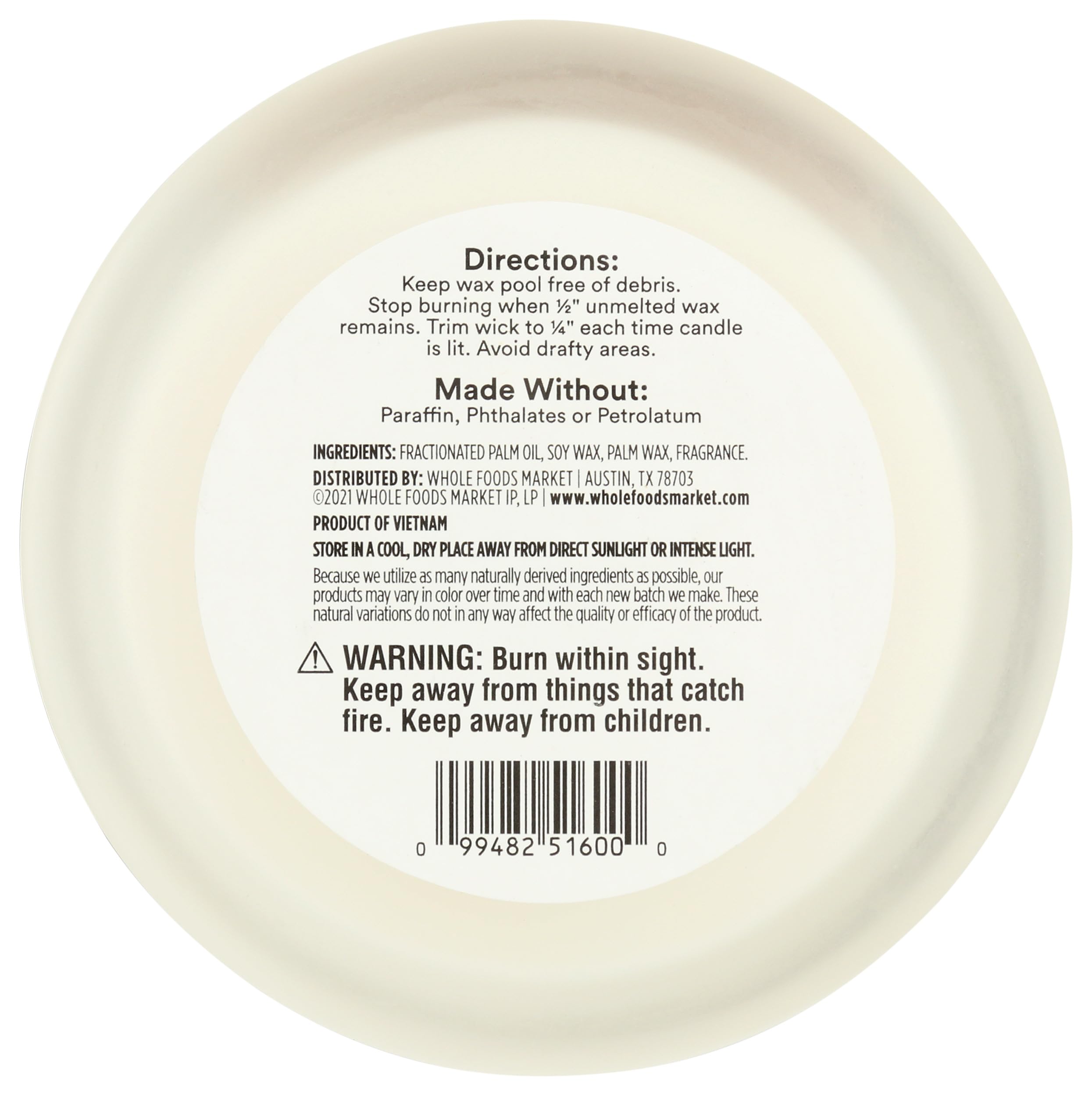 365 by Whole Foods Market scented candle bamboo fig leaf product packaging