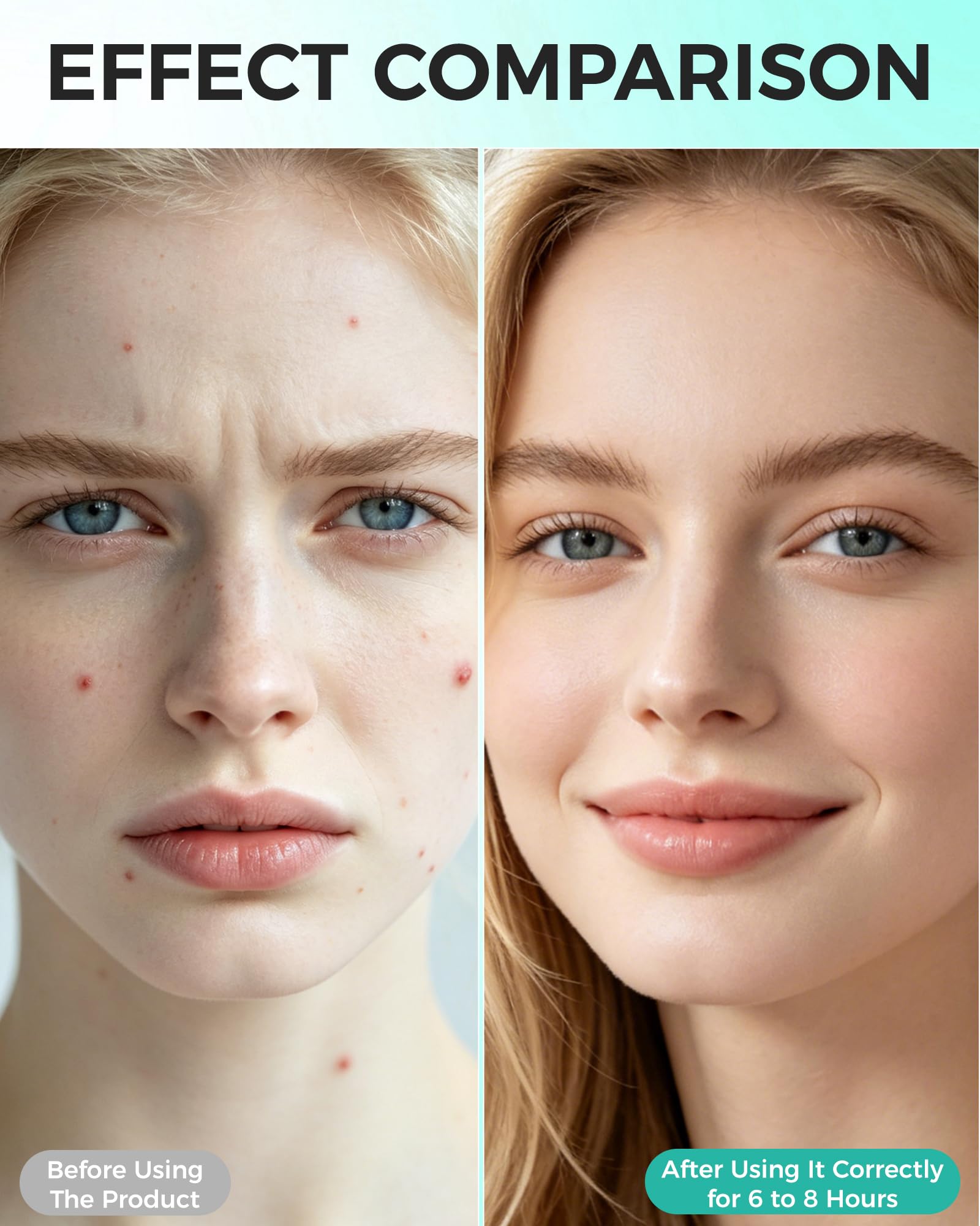 Easy to apply daily overnight acne patches