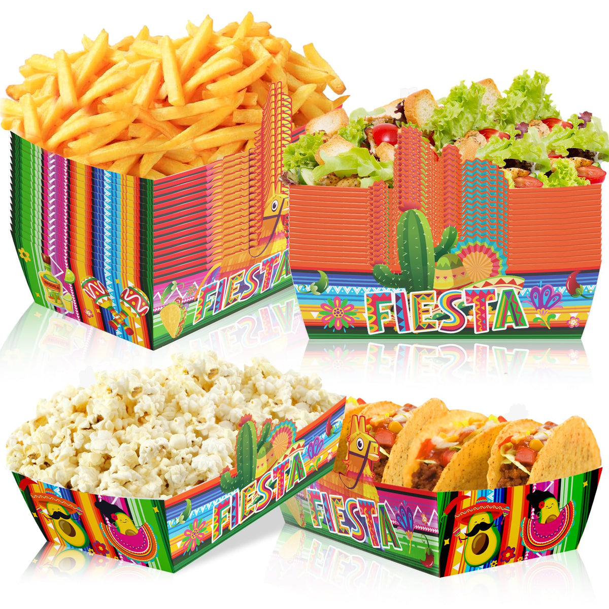 36pcs Mexican Popcorn Tray two designs