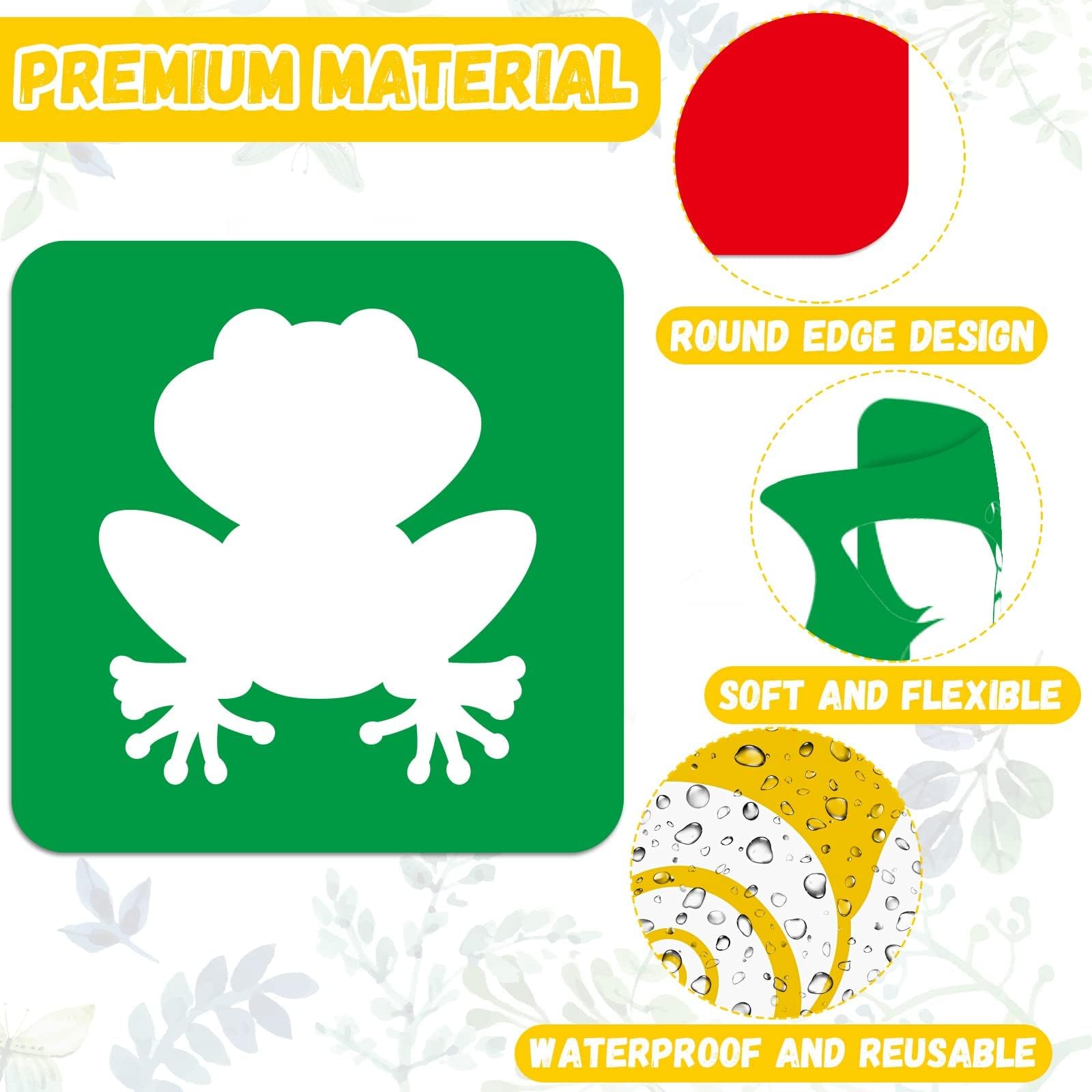 9 pattern stencil assortment for kids