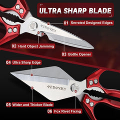 3cr13mov stainless steel shears close up image