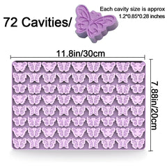 3D butterfly silicone mold suitable for chocolate and candy