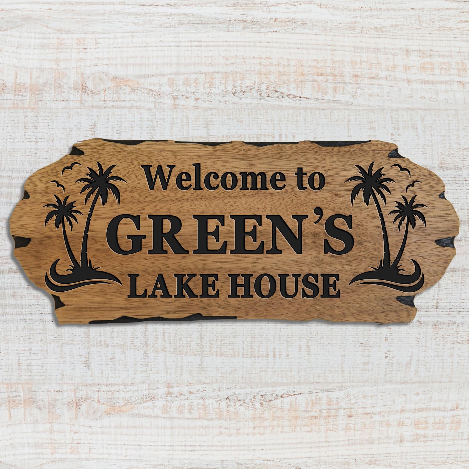 3D carved decorative wooden plaques sign design
