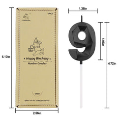 5 cm long 1.96 inch candle with 12 cm total length