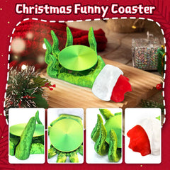 3D printed coaster made of PLA for Christmas decor