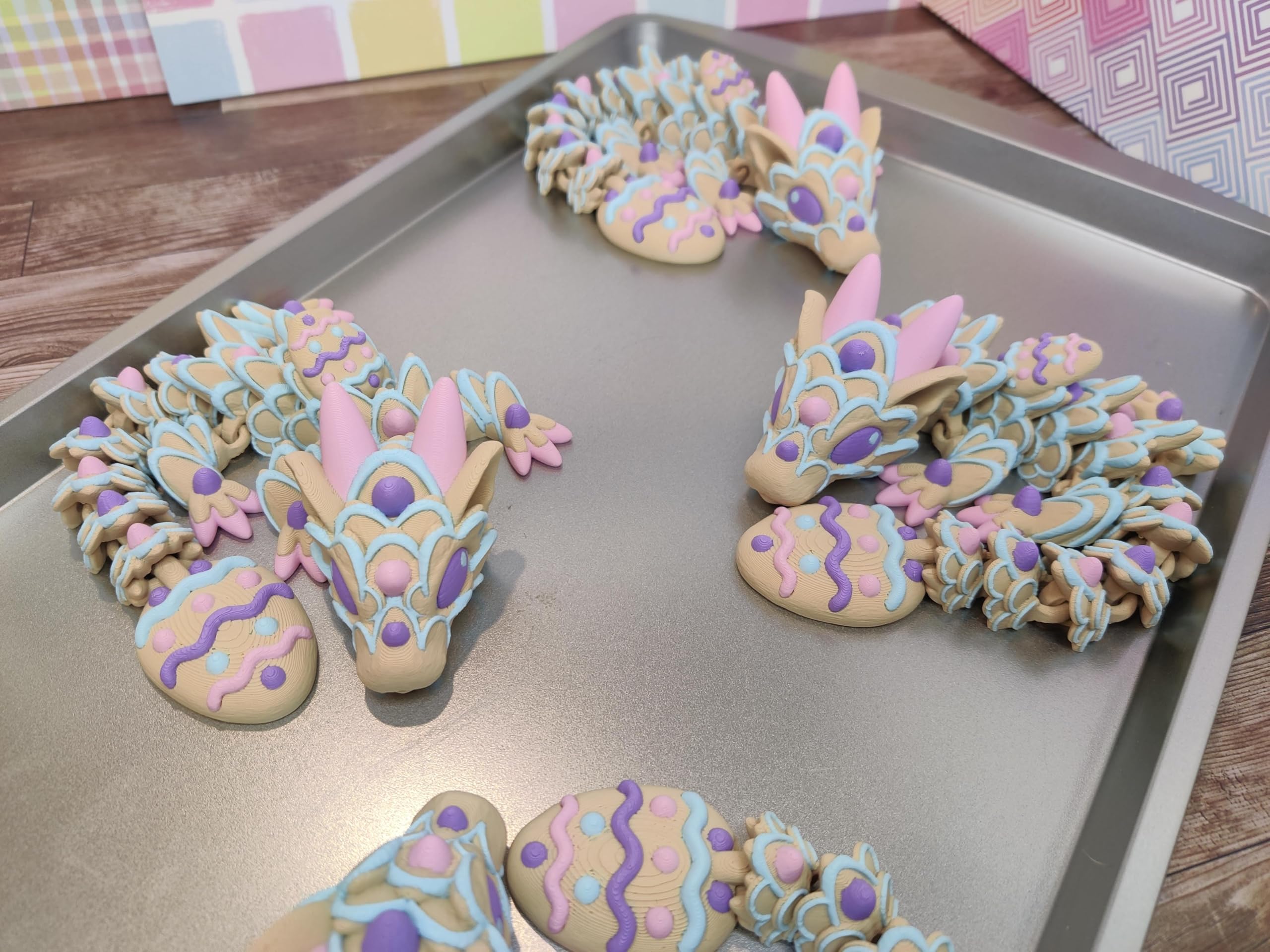 Cookie-inspired textured dragon design